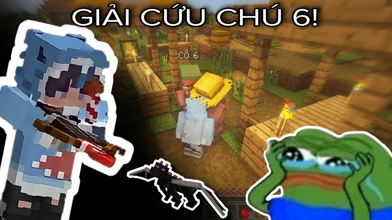 MINECRAFT nhưng GIẢI CỨU CHÚ 6 - MA THUẬT XUYÊN KHÔNG | BIG Shark- BeeN
