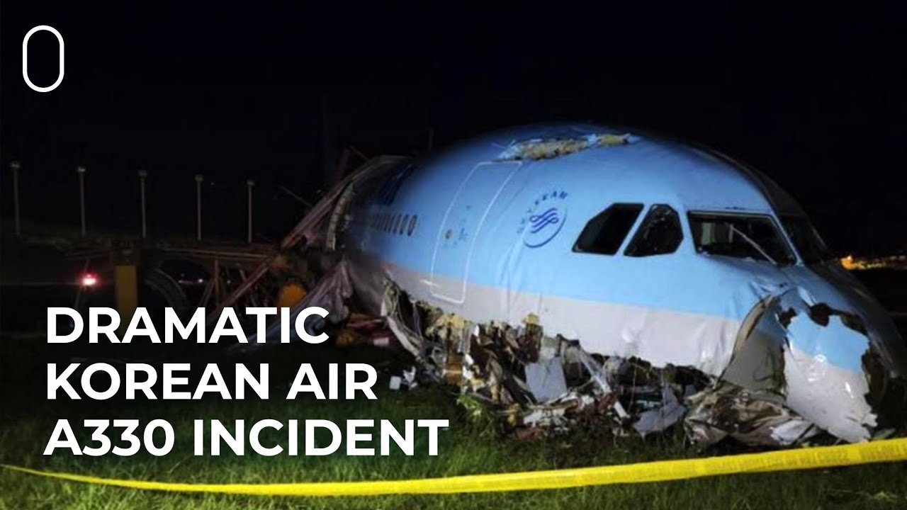 Korean Air Airbus A330 Overshoots Runway Landing In The Philippines