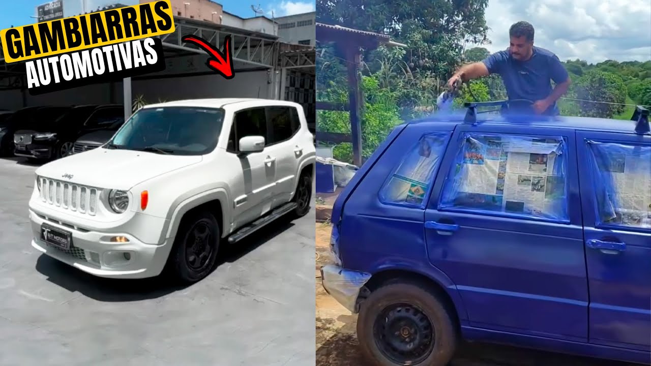 NEM O MECANICO AGUENTOU 😂 A GAMBIARRA MAIS ABSURDA QUE O TIÃO JÁ INVENTOU