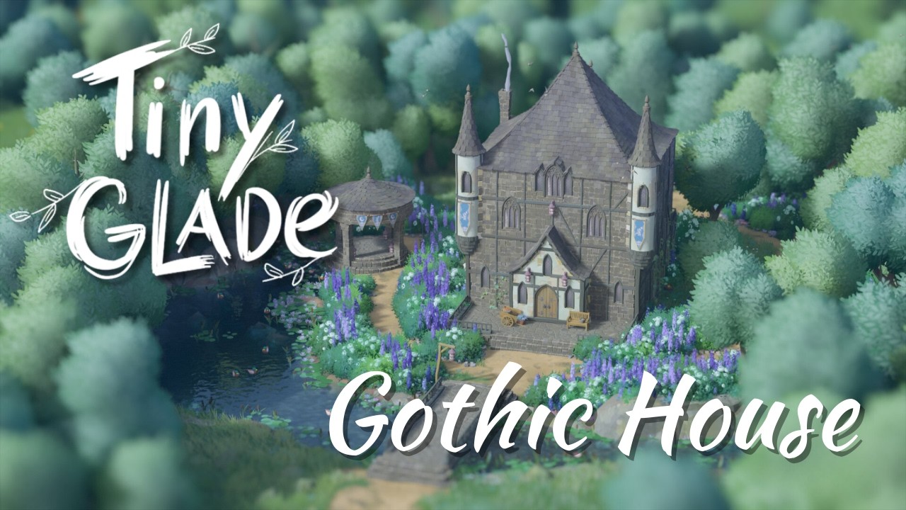 Tiny Glade My First Building Gothic House #tinyglade #cozygames #relaxing #asmr