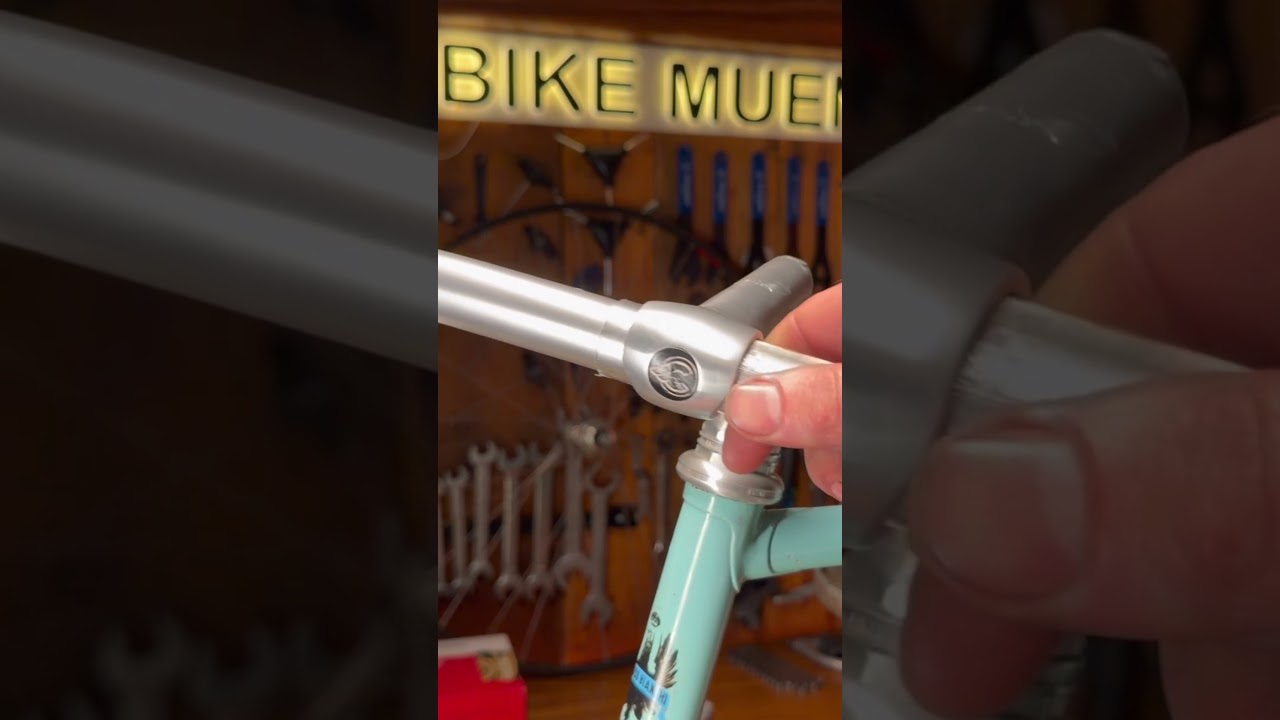 Сборка велосипеда Bianchi Specialissima | Настройка руля и тормозных рычагов