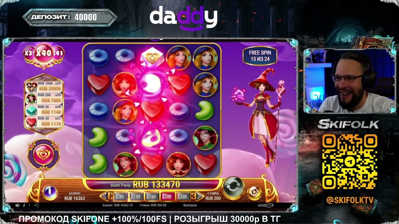 Skifolk X1766 в Sweet Alchemy 100 по 200 RUB в casino DADDY
