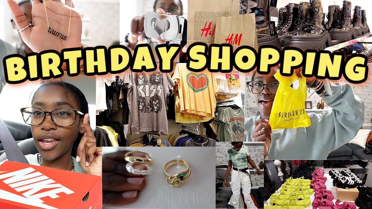 SPENDING MY BIRTHDAY MONEY + GIFT CARDS!!