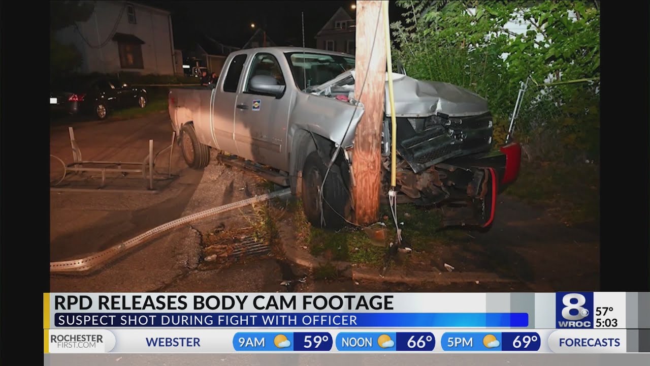 Rochester police release body cam video of shooting during fight with officer