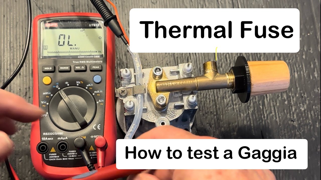How to check a Gaggia thermal fuse