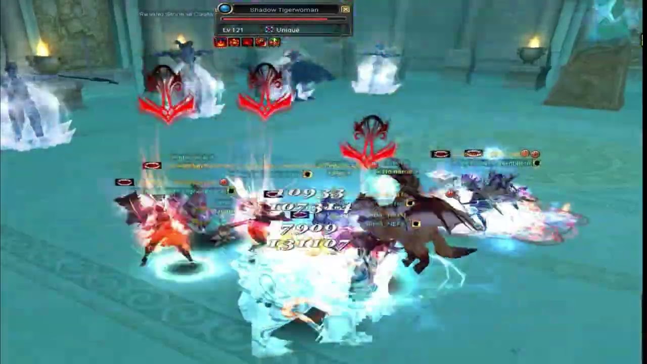SRO Unique Shadow Tigerwoman Level  121 Unique Mob PVE Gameplay