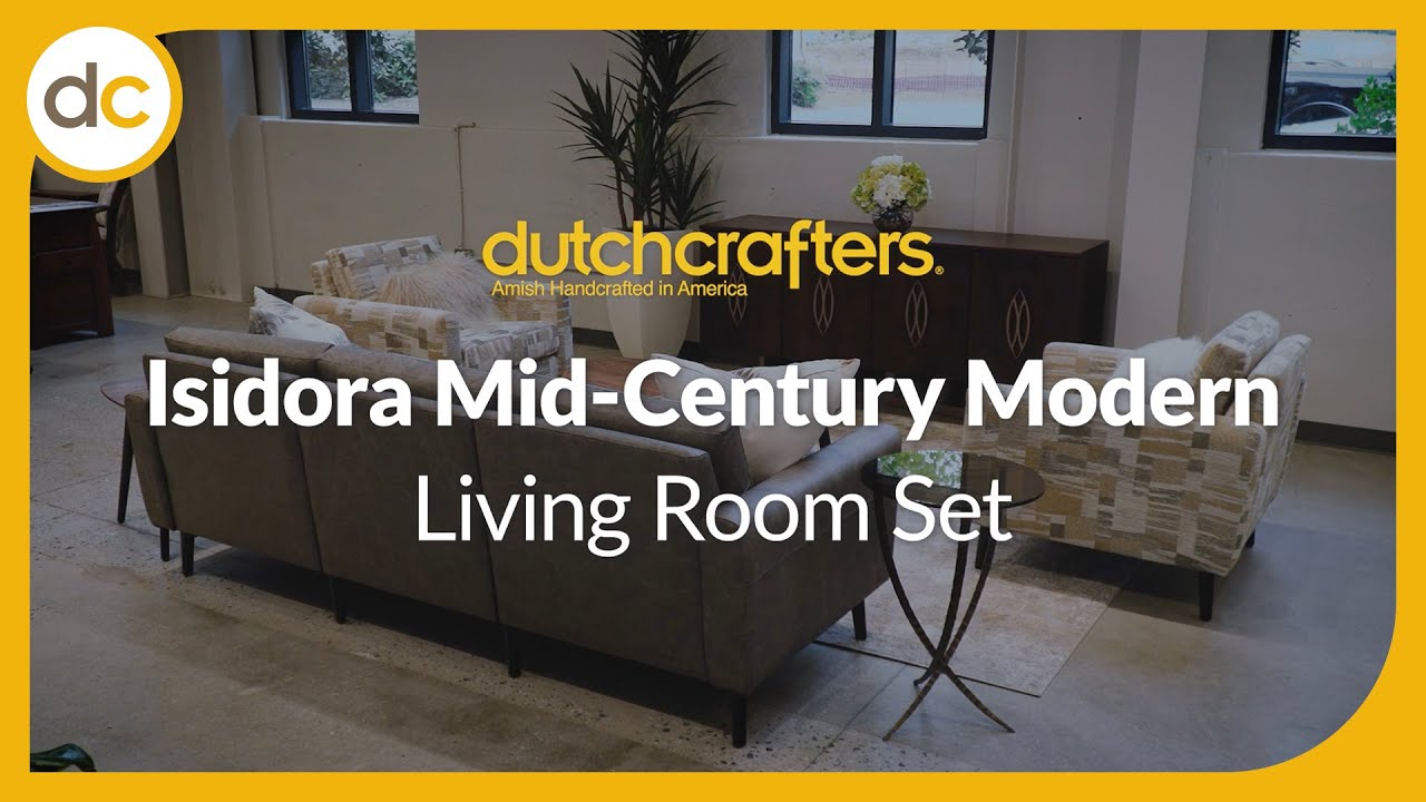 Mid-Century Modern Elegance: The Amish Isidora Living Room Set