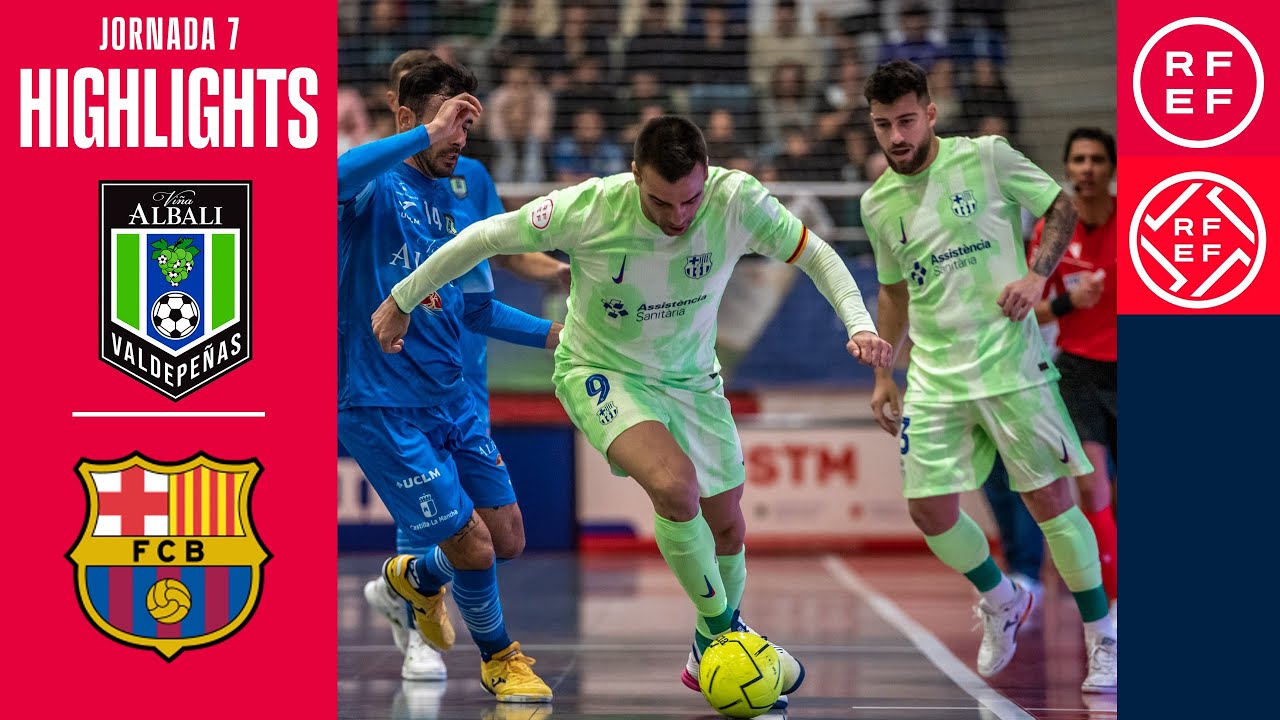 Resumen #PrimeraDivisiónFS | Viña Albali Valdepeñas 2-3 Barça | Jornada 7