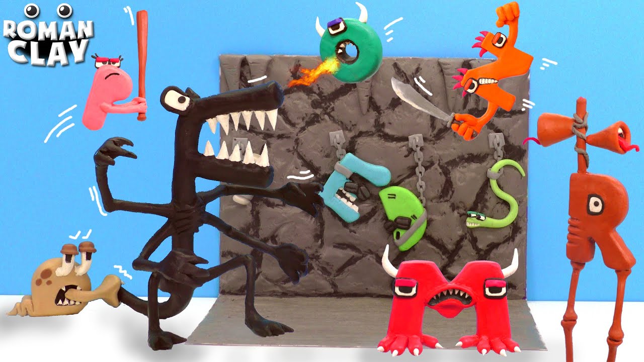 Making Alphabet Lore with Clay ✔️ Monsters Letters ► Roman Clay