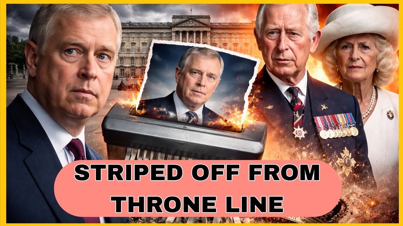 SHOCK MOVE: UK Government Set to ERASE Prince Andrew From Royal Succession FOREVER