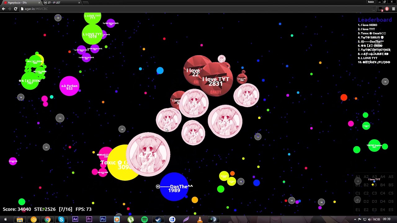 Agar.io - Candy & SniiKz Random Server Takeover #27