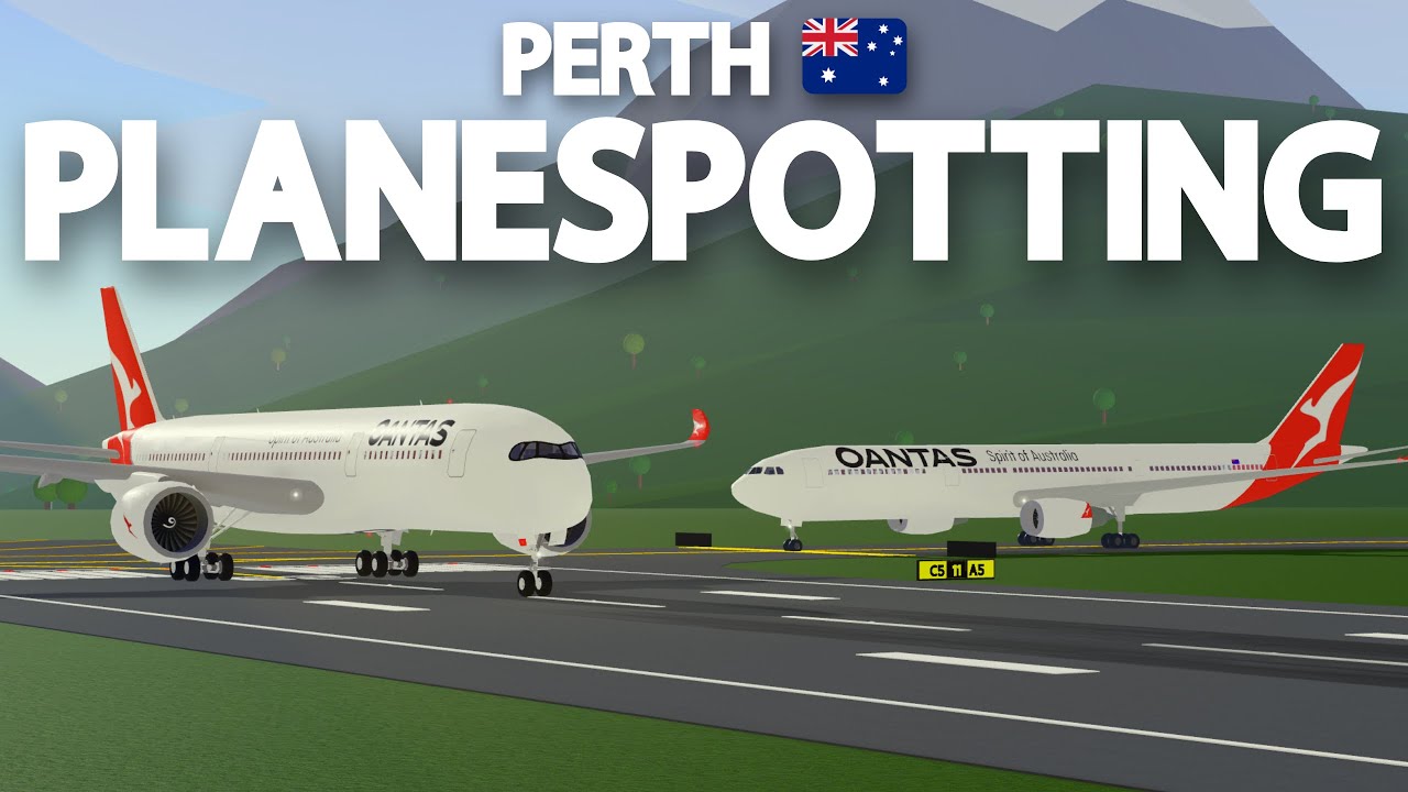 PTFS PLANESPOTTING at PERTH, AUSTRALIA!! | Realistic
