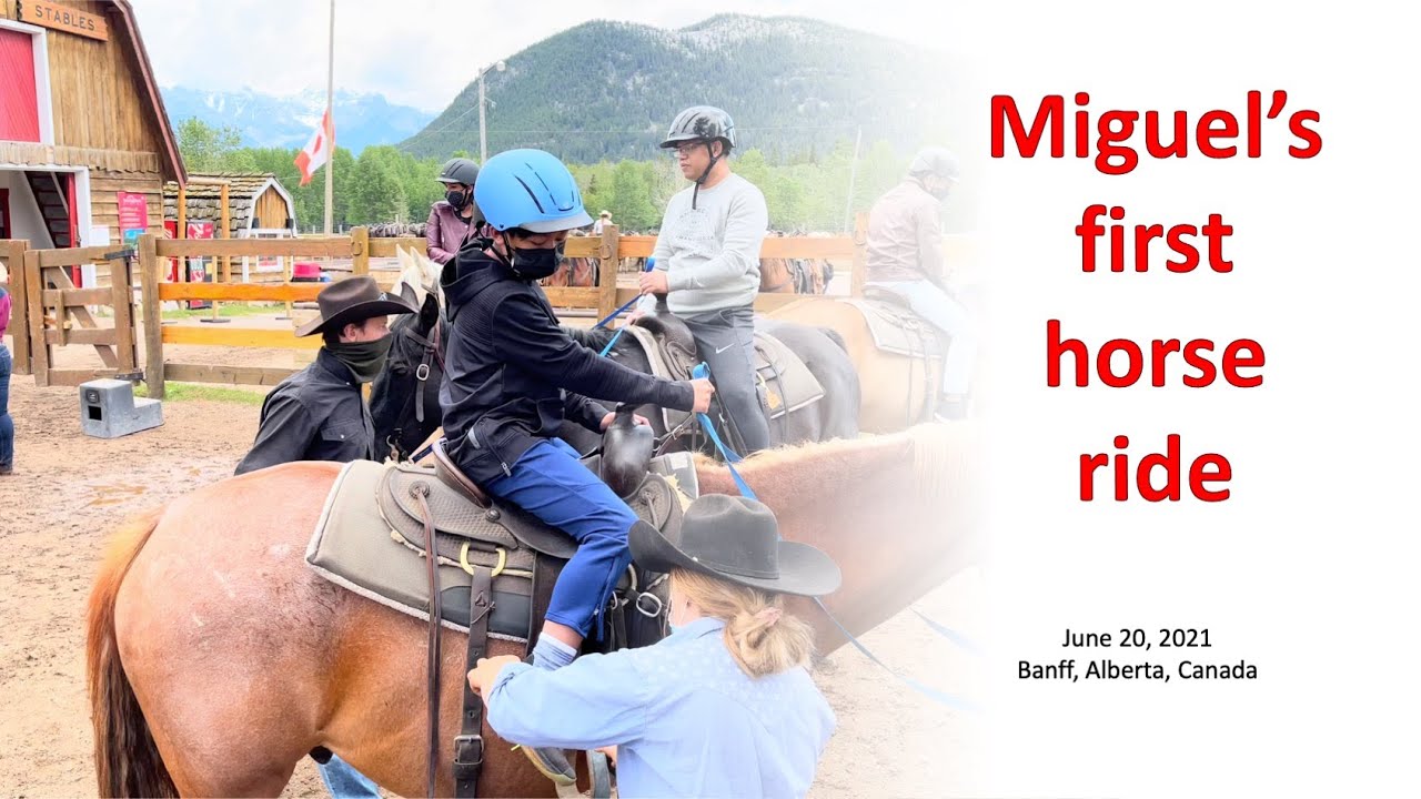 Horse riding in Banff