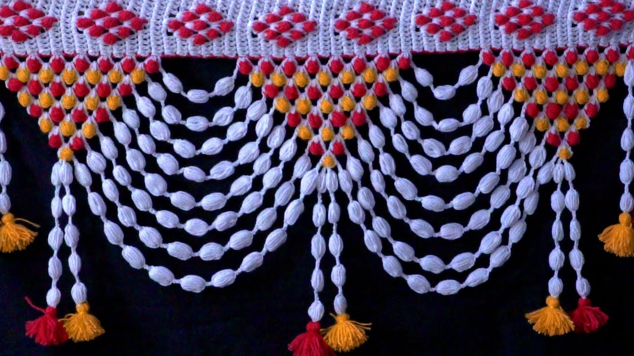 आसान और सुन्दर तोरन जिसे एकदम नए भी बना लेंगे #Easy and beautiful toran design #knitting and crochet