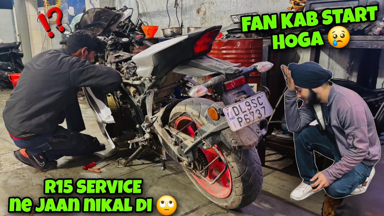 Day 02 kya ajj fan on hoga 😬  kisi ki najar lag gyi 😬 R15 radiator fan problem 
