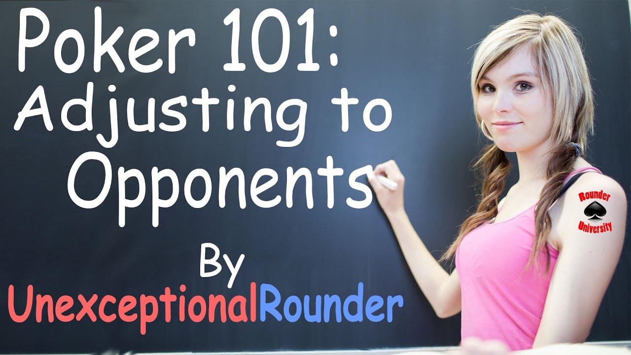 Texas Holdem Poker Strategy -  Adjusting to Opponents Lesson - Online Hold em Poker Coaching