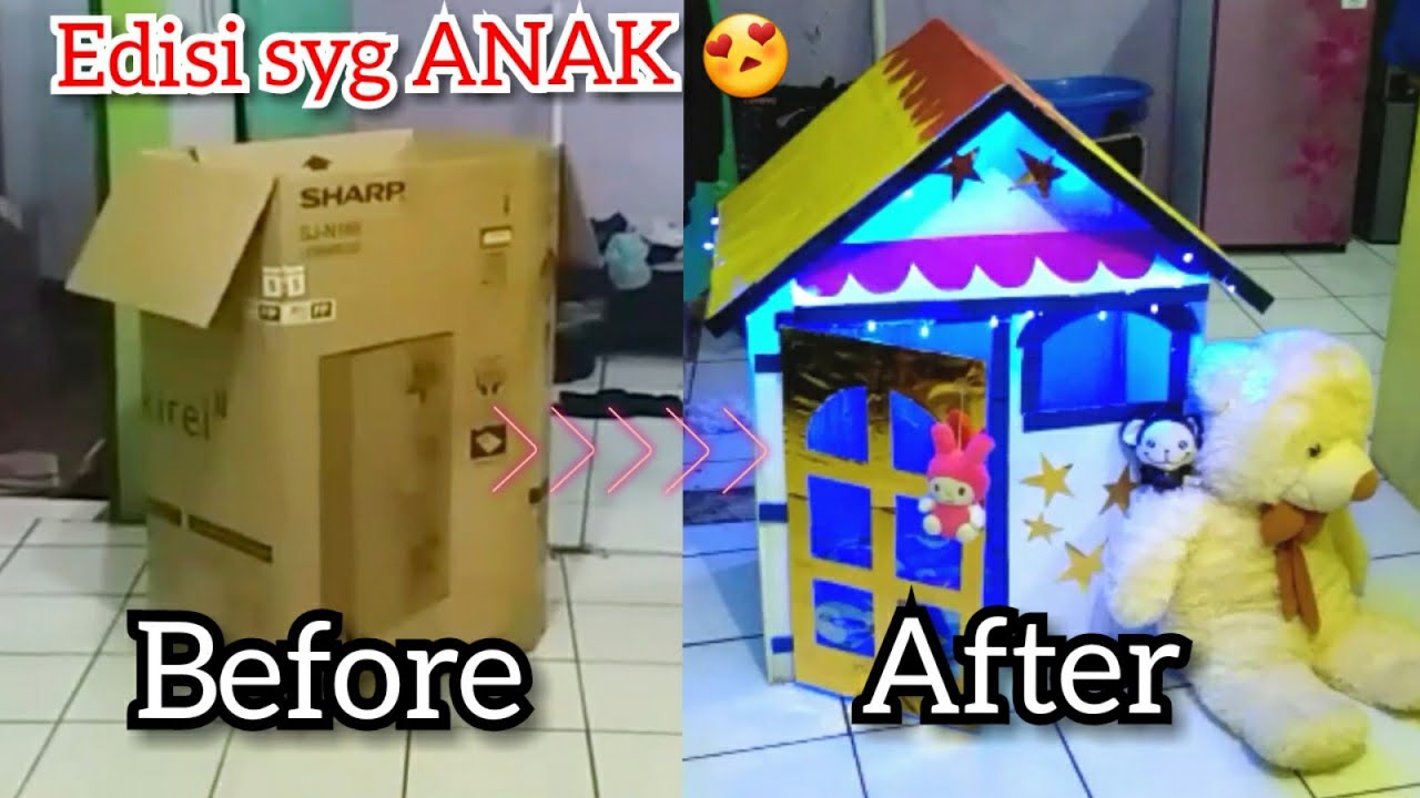 Make a Beautiful House From Cardboard || Simple DIY || herul mk59