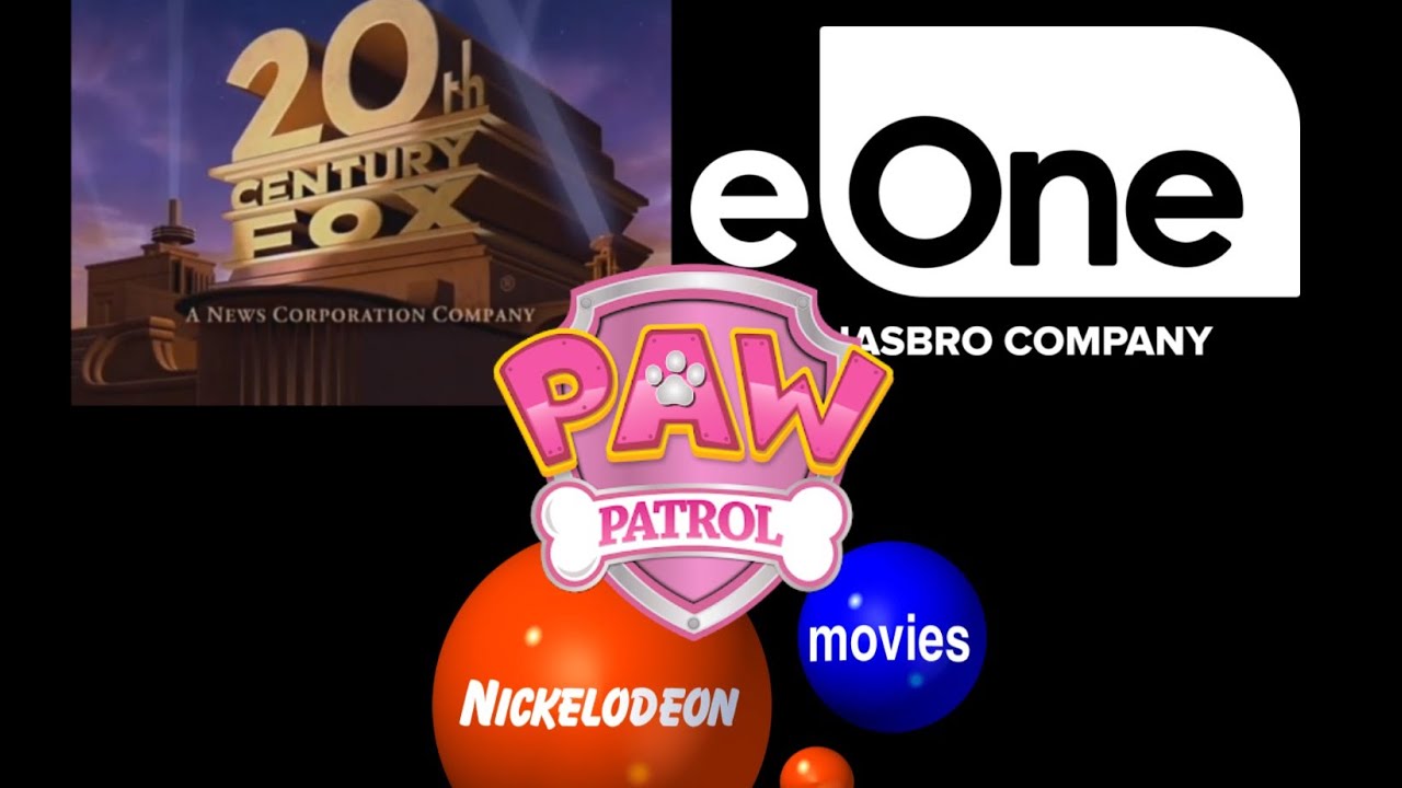 20th Century fox/ eOne/ ￼Nickelodeon movies/ the paw patrol girl pups movie/