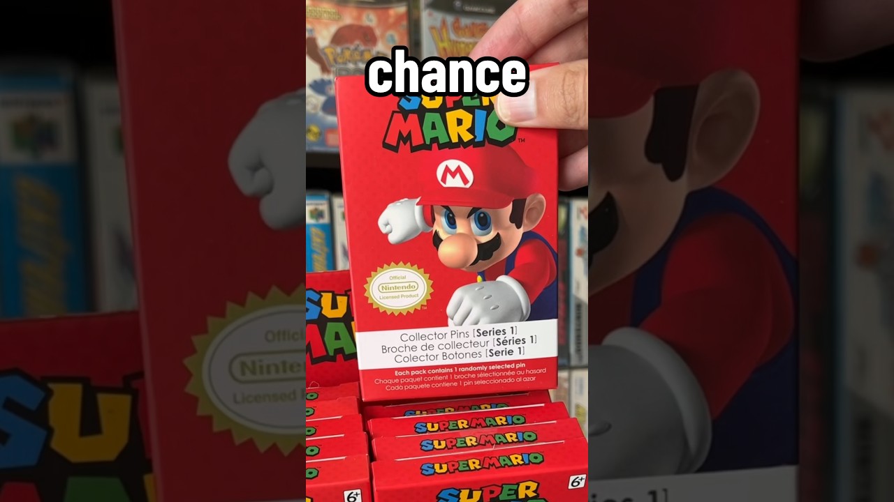 I Opened RARE Super Mario Pins&hellip;🤯 #shorts #nintendo #unboxing