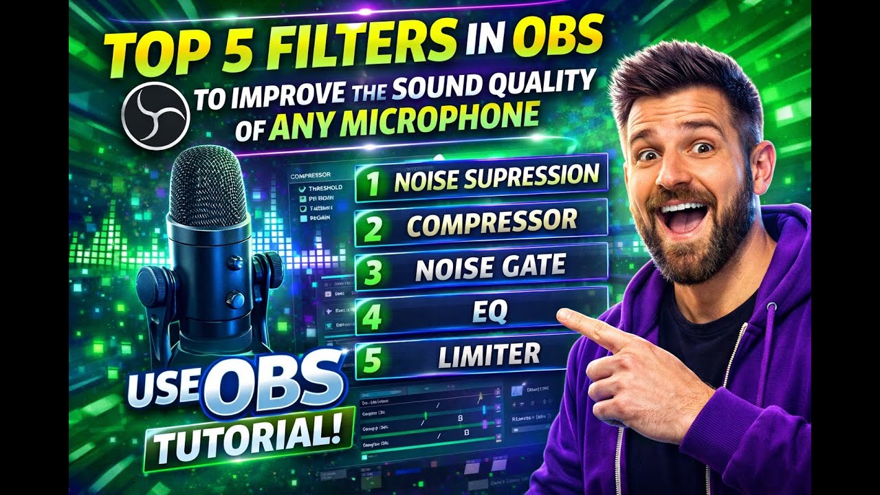 Top 5 Filters in OBS to Improve the Sound Quality of Any Microphone.