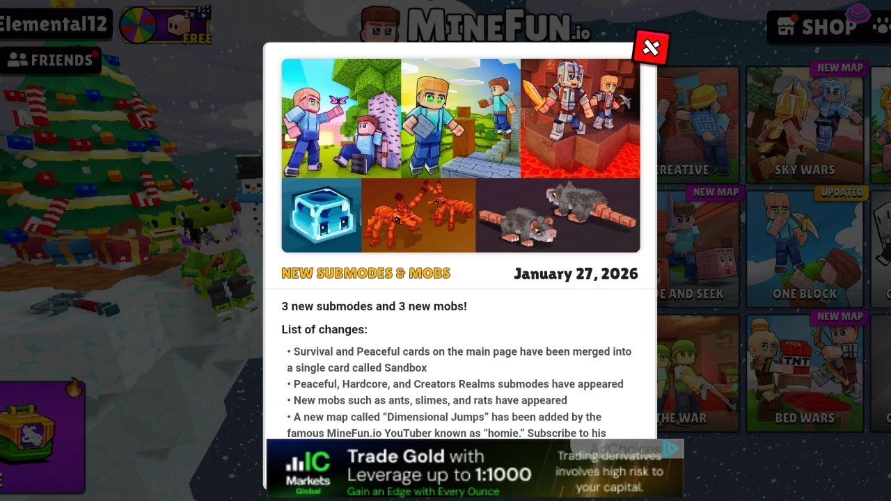 MineFun.io just released a NEW UPDATE and it&rsquo;s 🔥🔥|| #Minefunio#Minefun#MinefunUpdate#Minecraft#Gamin