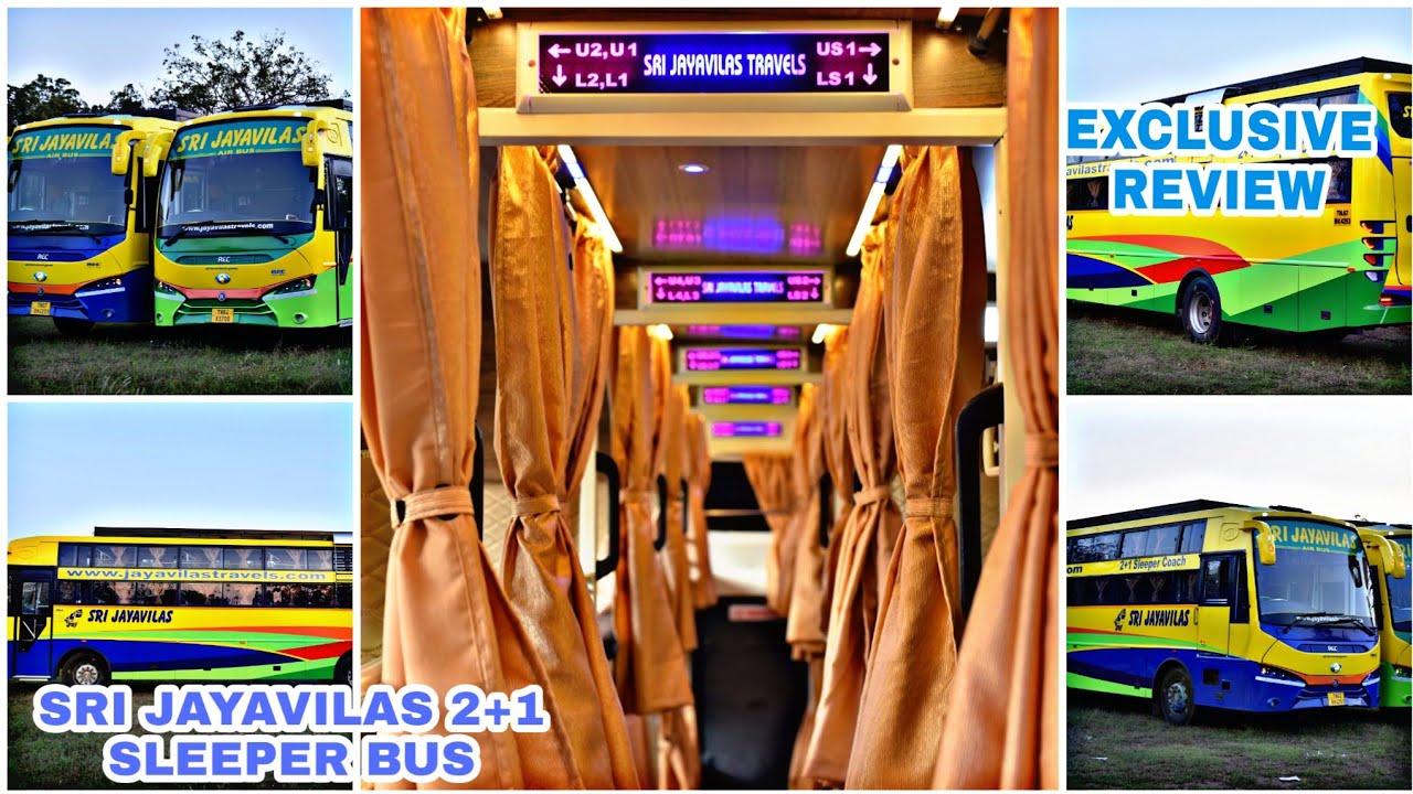 SRI JAYAVILAS-2+1 SLEEPER BUS-CHENNAI TO ARUPPUKKOTAI-TAMILNADU'S FIRST BS6 BUS- TAMIL BUS REVIEW