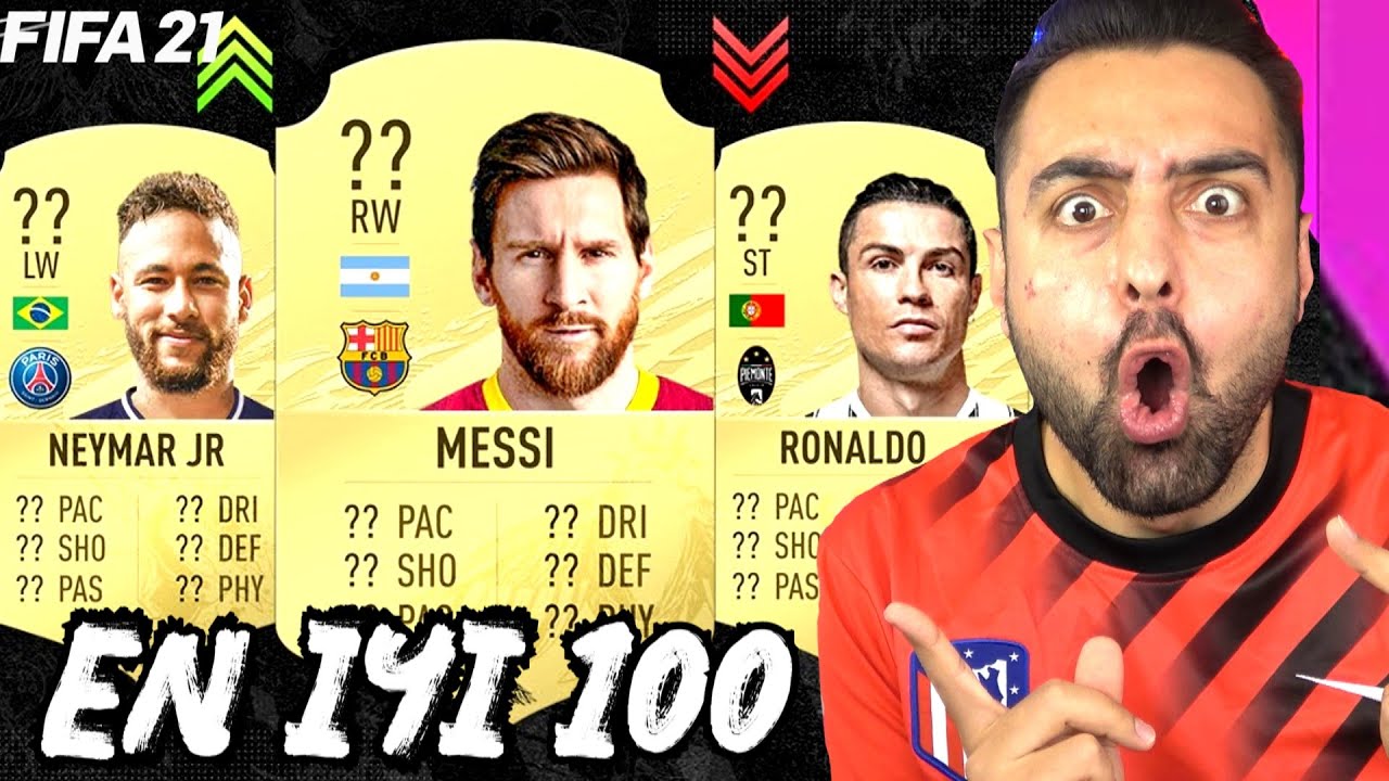 EN İYİ 100 KART ! FİFA 21 ! RONALDO ! MESSİ ! NEYMAR