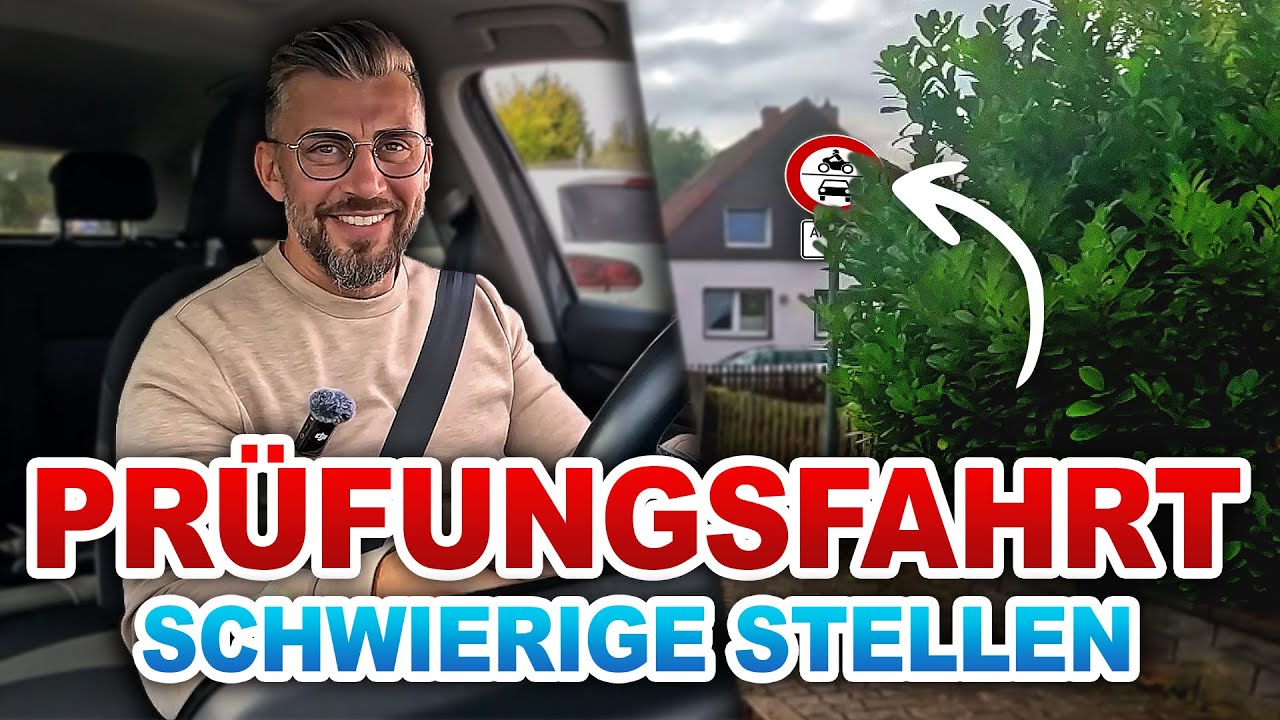 Prüfungsfahrt Schwierige Stellen l Richtig Einordnen l Darauf achtet der Prüfer! l Fahrprüfung PKW