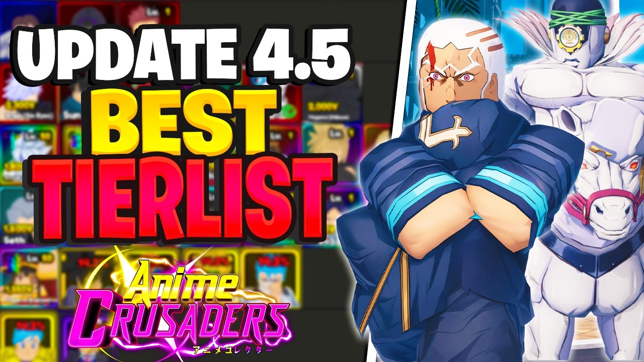 НОВЫЙ ОБНОВЛЕННЫЙ МЕТА-РЕЙТИНГ ДЛЯ ОБНОВЛЕНИЯ 4.5 JoJo в Anime Crusaders Roblox! (Общий и бесконе...