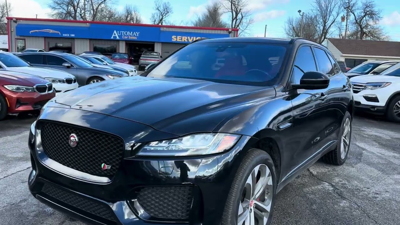 Jaguar F-Pace S 2017 года, красный цвет | Честный обзор и тест-драйв