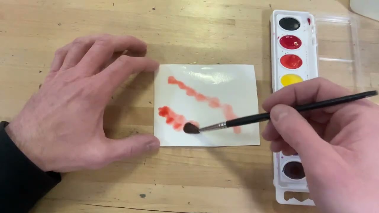 Wet on wet watercolor