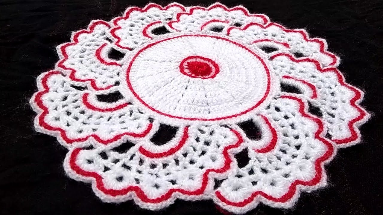 How to Crochet New Thalpos design pattern #57 | थालपोस | थालपोस डिजाइन बनाना सीखें