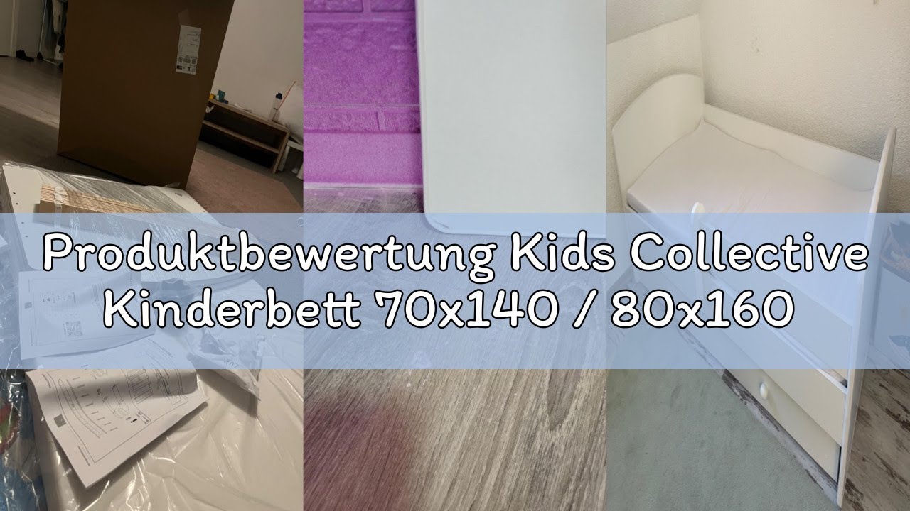 Produktbewertung Kids Collective Kinderbett 70x140 / 80x160 Komplett Set inkl. Matratze, Lattenrost,