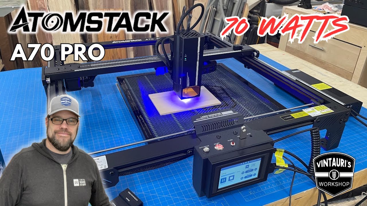 Atomstack A70 Pro — мощность диодного лазера 70 Вт