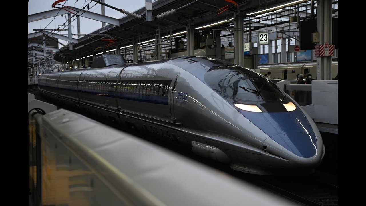 [東芝 GTO VVVF] 500 Series Shinkansen departure from Okayama Station 500系新幹線　岡山駅出発