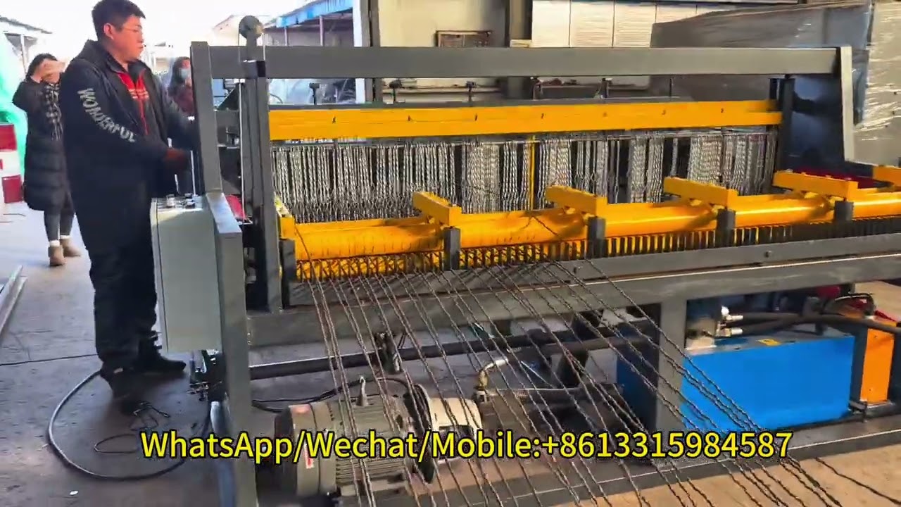 6-14mm Hydraulic crimped wire mesh machine for quarry vibrating screen #crimped #screen #mining