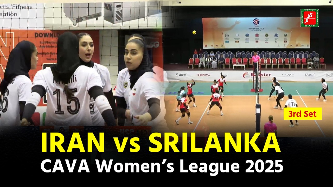 FOOLAD MS IRI vs HIRDARAMANI SC SRI | 3rd Set | BVF | CAVA Women’s League 2025
