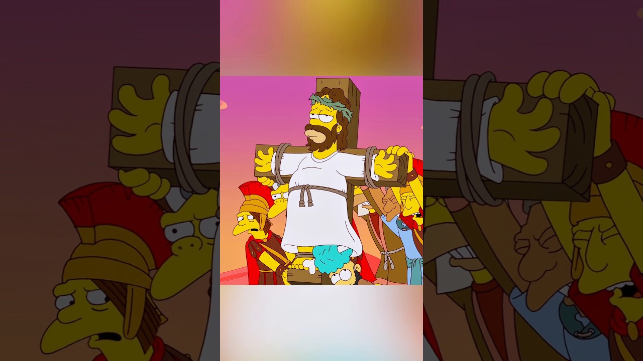 Homer Takes the Stage as Jesus! #simpsons #shorts
