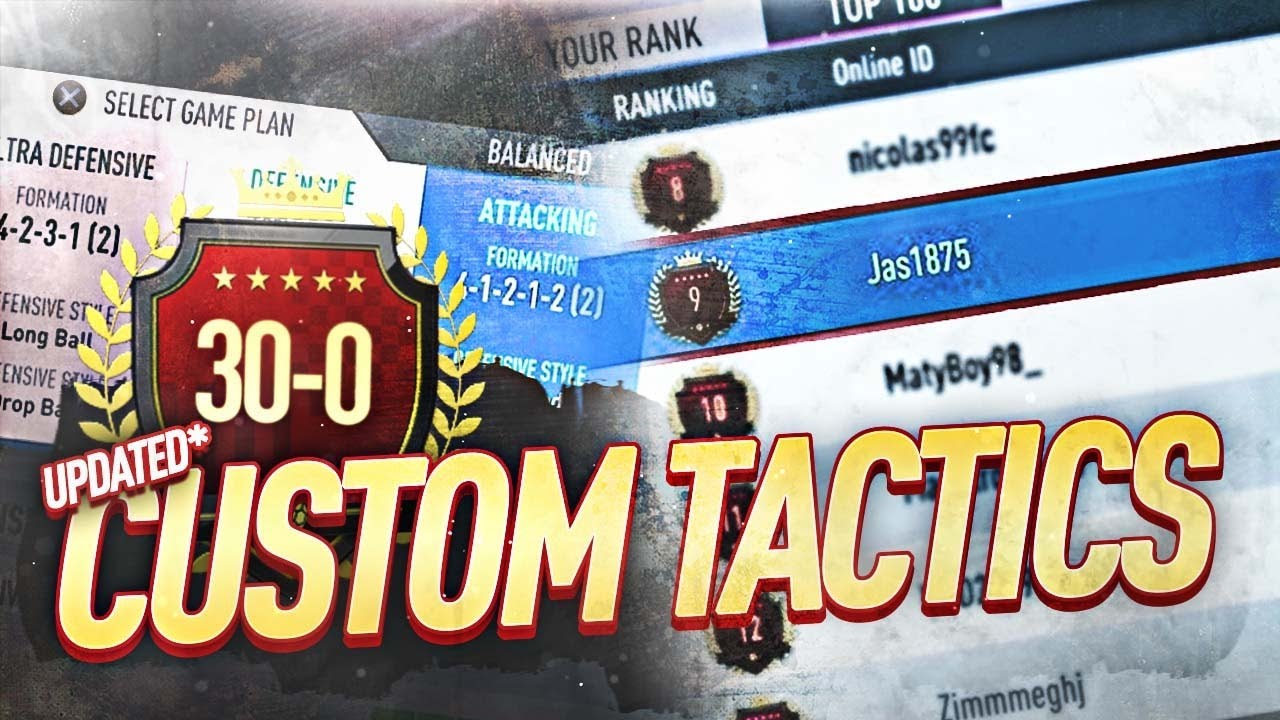 30-0 FIFA 19 CUSTOM TACTICS- UPDATED! 90-0 FUTCHAMPIONS WEEKEND LEAGUE- 4222 4231