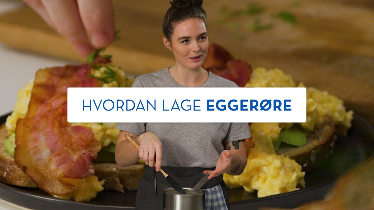 Slik lager du verdens beste eggerøre, kremet og fløyelsmyk | Hvordan lage | TINE Kjøkken