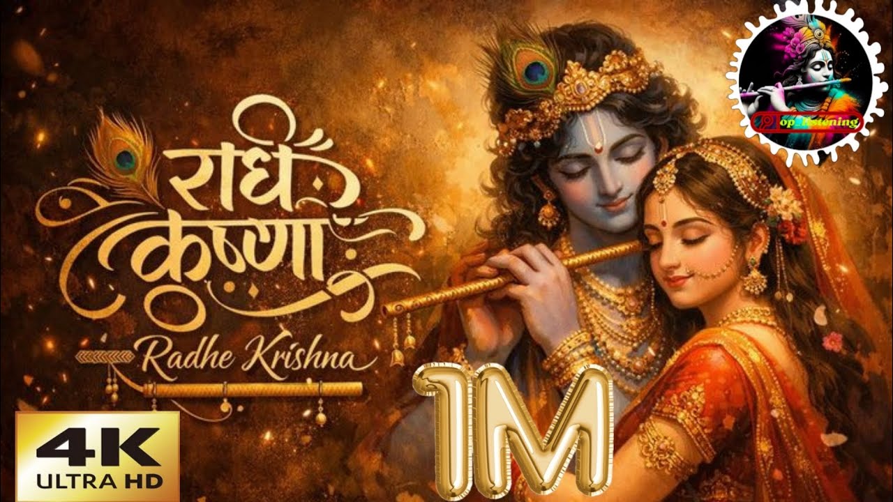 राधा कृष्णा: 4 मिनट सुन लेना, मन शांत और जीवन सफल हो जाएगा ✨ #RadhaKrishna #Bhakti #viral