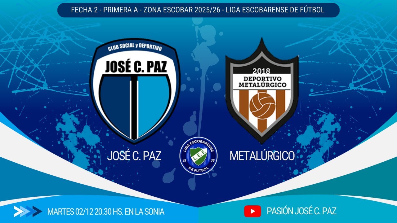Jos&eacute; C. Paz vs Metal&uacute;rgico // PASI&Oacute;N JOS&Eacute; C. PAZ