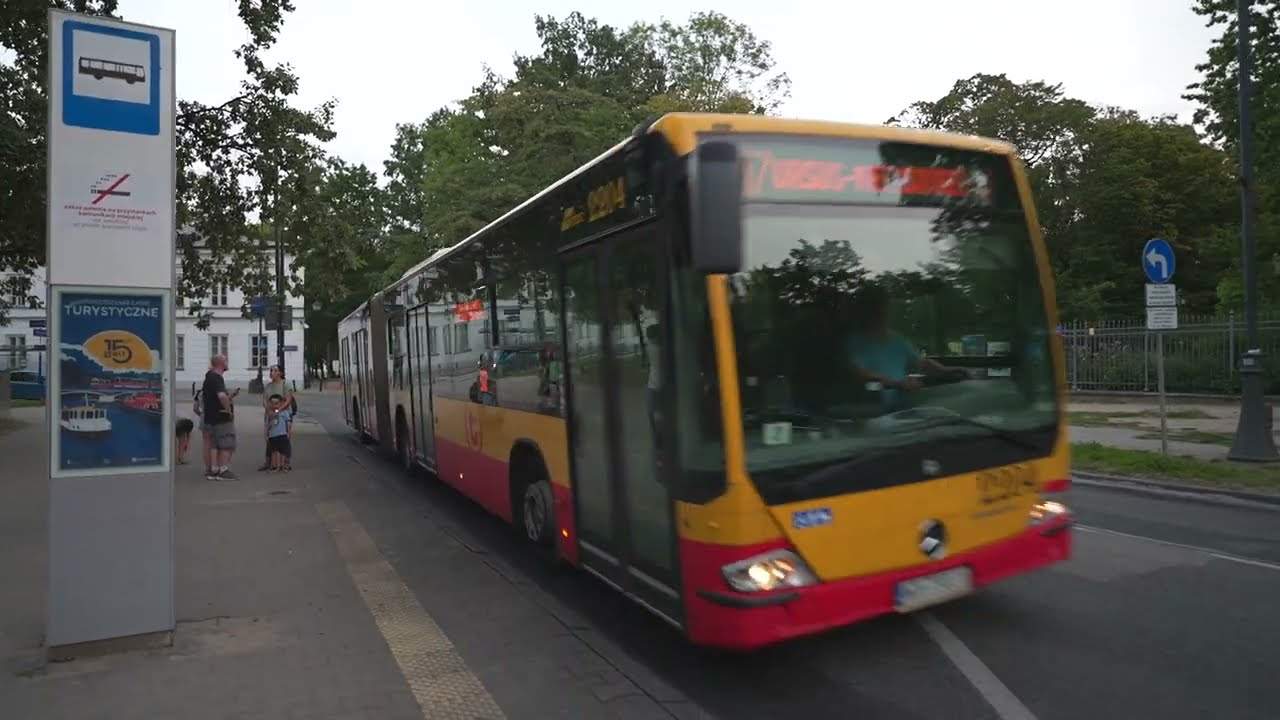 Poland, Warsaw, bus 507 ride from Agrykola to Krucza