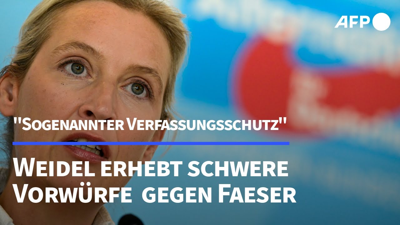 Verfassungsschutzbericht zur AfD: Weidel wirft Faeser 