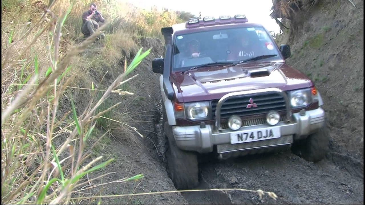 Landrovers and Mitsubishis Green Laning, North York Moors