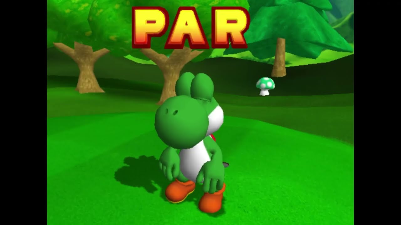Mario Golf Toadstool Tour: Peach's Castle Grounds Stroke Play (-14/58) Star Yoshi