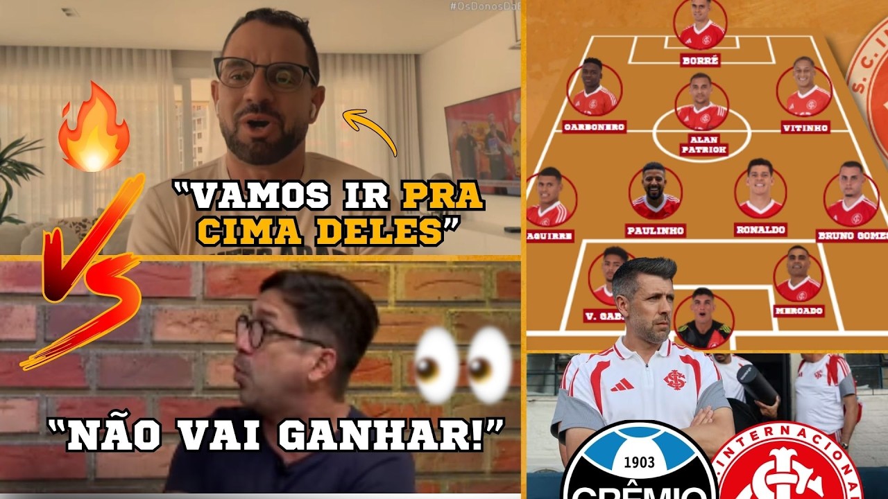 COMO deve ser a POSTURA do Inter para VIRAR O PLACAR no GRE-NAL? | Confira a ESCALAÇÃO com NOVIDADES