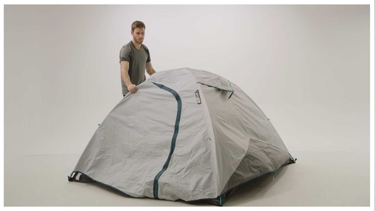 Montare Cort ARPENAZ FRESH&BLACK MH100 QUECHUA 3 PERSOANE