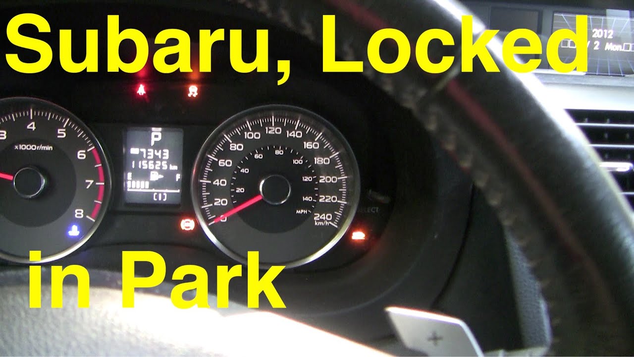 Subaru stuck in park after brake light repair