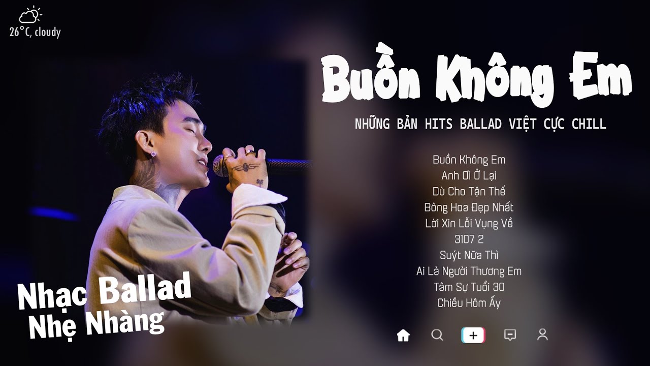 Nghe Là Nghiện | Buồn Không Em, 3107 2, Chiều Hôm Ấy,...| Những Bản Nhạc Ballad Buồn Cực Tâm Trạng
